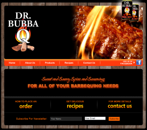 Food Product Web Design